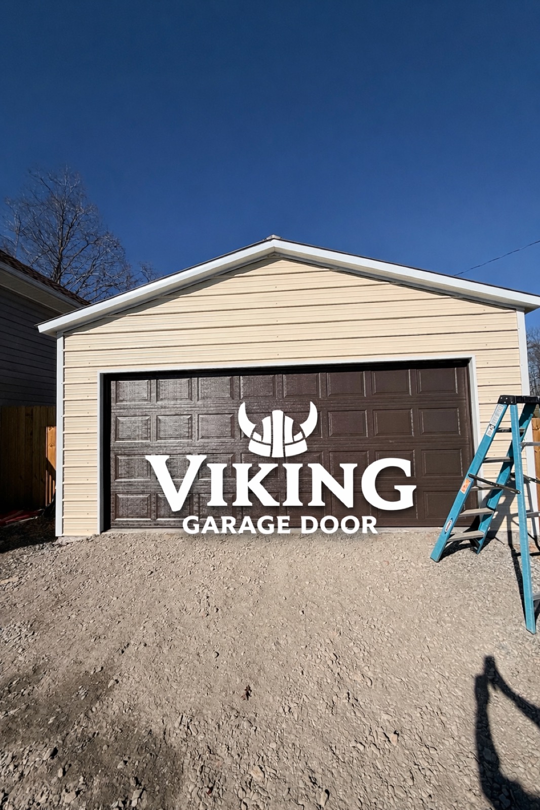 Custom garage door installation by Viking Garage Door