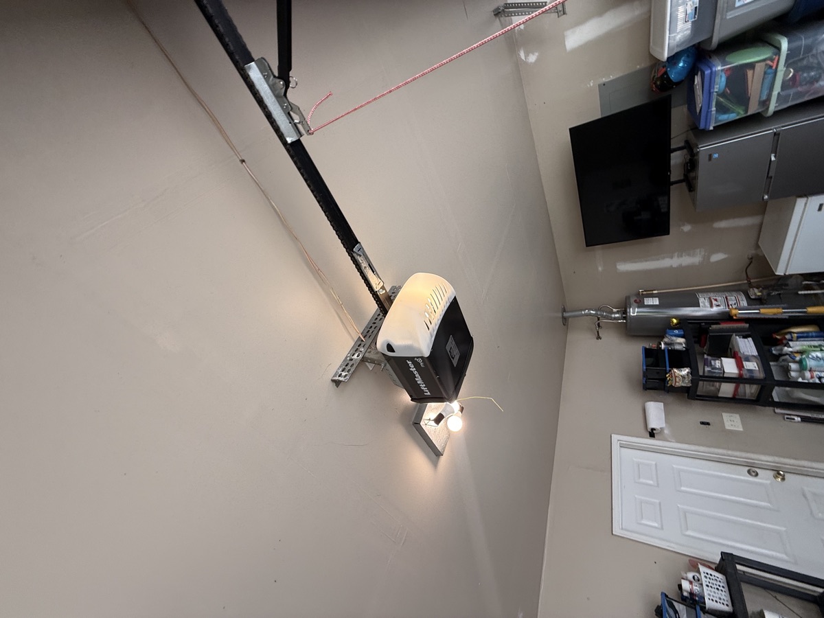 LiftMaster garage door opener installed by Viking Garage Door in a Spartanburg SC garage